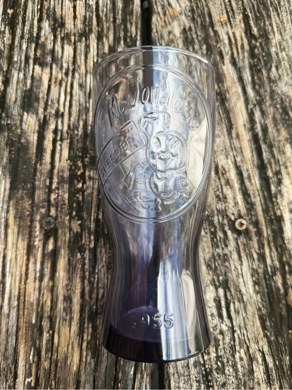 Vintage Pair (2) of 1955 McDonald’s Speedee Mascot Promotional Glass Tumblers P6